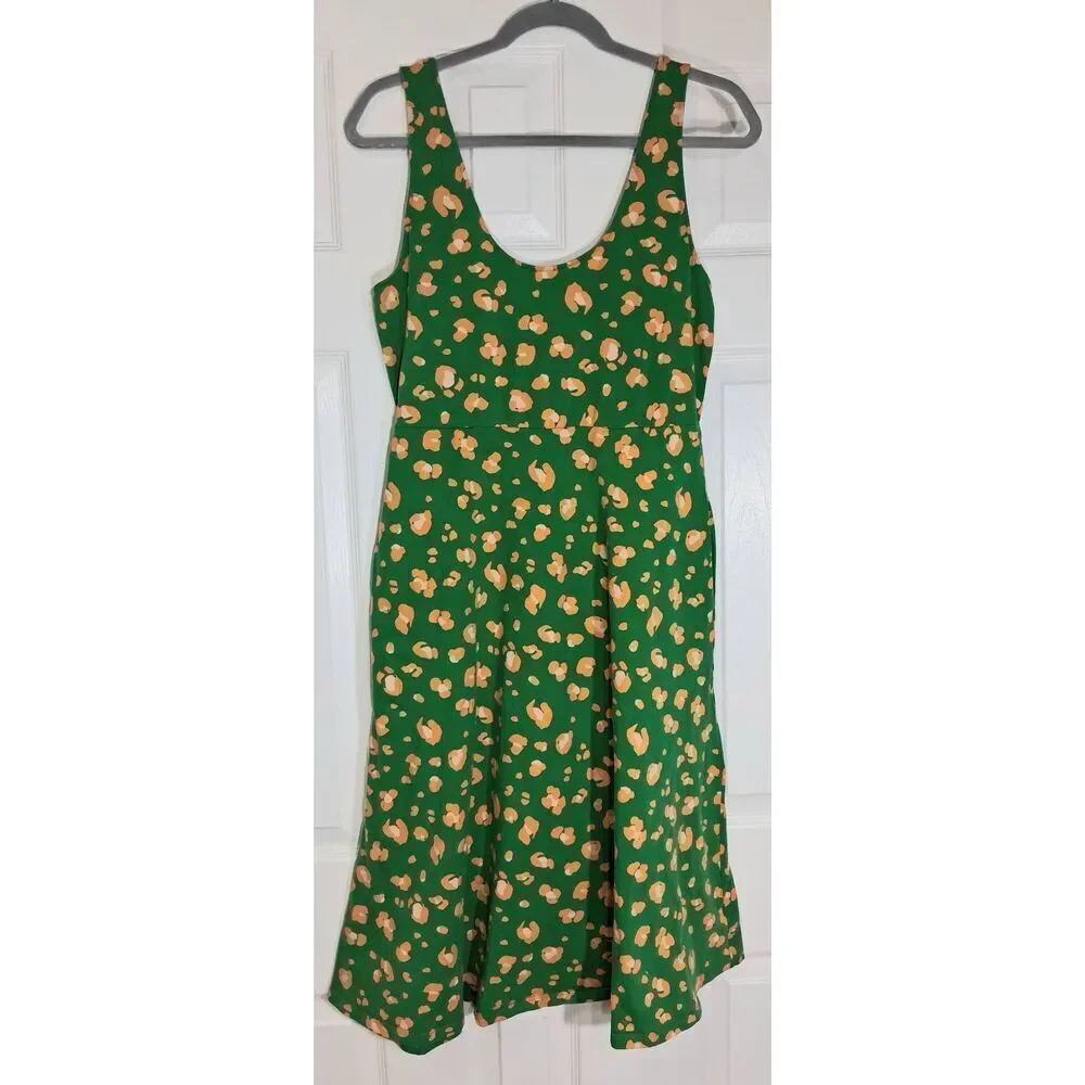 Tabitha brown target Anthropologie womens medium kelly green shift dress